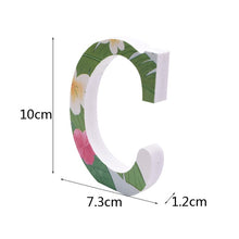 Load image into Gallery viewer, 1pc DIY Wooden Letter Free Standing Alphabet Ornaments Wedding Birthday Name Design Flamingo Tropical Theme Party Decorations
